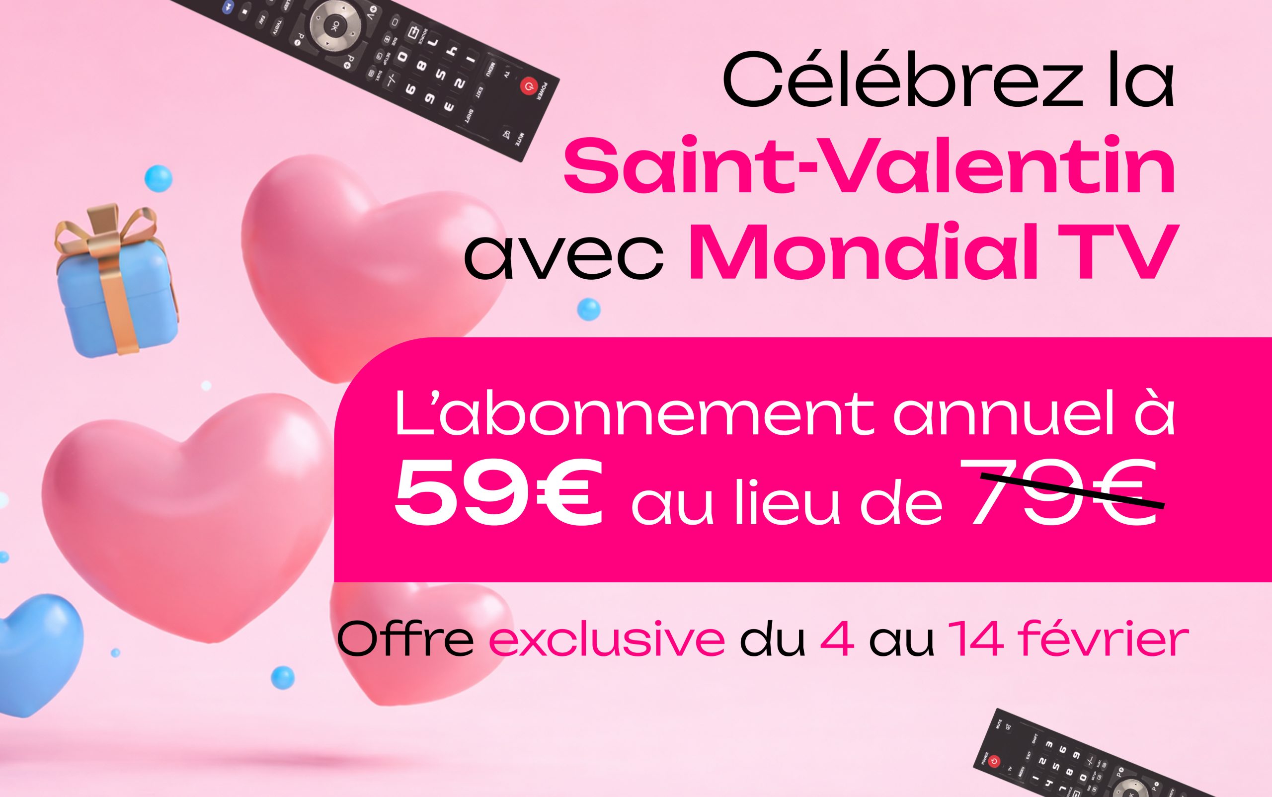💙 Saint-Valentin -20% sur l'abonnement à l'année (jusqu’au 15/02/2026)